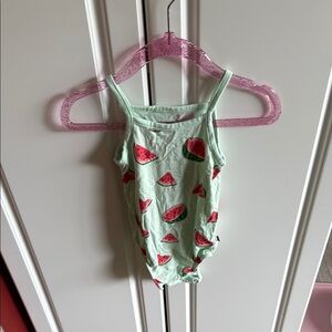 Watermelon Print Baby Romper